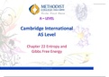 Cambridge International A Levels Chemistry (Chapter 23-Entropy and Gibbs Free Energy)