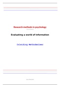Tilburg Universiteit Psychologie: Alle samenvattingen 2e tentamenweek 2020