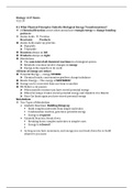 Biology 1107 Unit 1 Notes