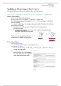 Pharmacochemistry, Summary of the lectures and self-study assignments, NWI-MOL053