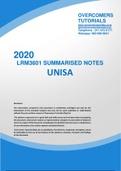 LRM3601 SUMMARISED NOTES