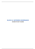 Network Governance Study Summary