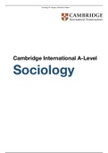 CIE A-Level Sociology: Religion, Education and Media