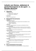 Letsels van thorax, abdomen & geslachtsorganen - Van den Bossche