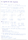Summary Linear Algebra part 1 (1.1 until 4.7)
