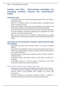 Reinventing strategies for emerging markets: beyond the transnational model - London and Hart (2004) - Summary