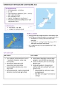 New Zealand 2011 Earthquake case study (hazardous earth)