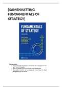 Samenvatting Fundamentals of Strategy ORM ( ENG-NED)