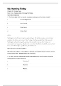 NR 222 Funds Exam Practice Set (Latest, 2020 ): Health and Wellness: Chamberlain College of Nursing(This is the latest version, download to score A)