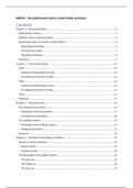 0HV20 Perception and Motor Control book summary