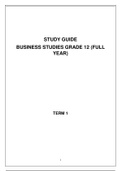 Business Studies Grade 12 Study Guide 