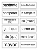 Key phrases and vocabulary Spanish flash cards