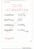 IGCSE Carbonates 0620