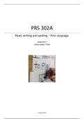 PRS 302A Marked Assignment 2 2019