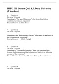 HIEU 201 LECTURE QUIZ 8_Answer_3 Versions_Liberty University