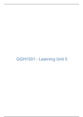 GGH1501 LEARNING UNIT 5