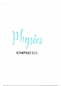 Kinematics - Summary