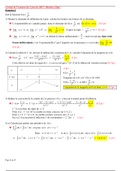 Partiel avec correction - Outil mathématique - L1