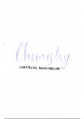 Chemical Equilibrium- Summary