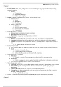 BBH 316 Exam 1 Study Guide 