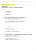 NUR 101 Pharmacology Practice Exam 1-Questions and Answers