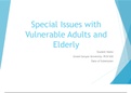PCN 530 Week 8 Assignment, Special Issues with Vulnerable Adults and the Elderly