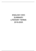 Literary terms english