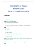 BIO 3713 (BIO3713)  Exam (version 1) / BIO 3713 (BIO3713) Exam (Latest 2020): University Of Texas (Verified Answers by rated Expert, Download to Score A)