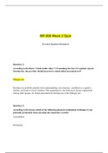 NR 509 Week 2 Midweek Comprehension Quiz (Variant 2)