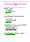 DeVry PSYC 305 Midterm Exam/ PSYC305 Mid-Term Exam (Latest)MCQ: DeVry University, Chicago(Verified answers, Already Graded A)