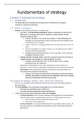 Summary Fundamentals of strategy (4th Edition)