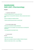 NUR 2407 Exam 1 Study Guide / NUR2407 Test 1 Study Guide (Latest, 2020): Pharmacology: Rasmussen College