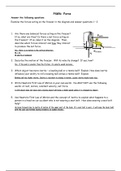 Physical Science Problem Set 6