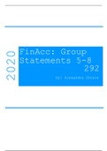 FinAcc 278 notes: GROUP STATEMENTS 5-8