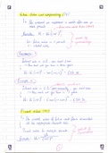Notes, exam assignments and elaborated examples