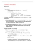 Menstrual disorders- 2nd year notes