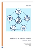 HNH Principles of Sensory Science