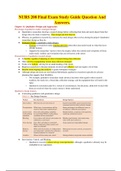 San Diego State University - NURS 208 Final Exam Study Guide Question And Answers.