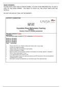 FMT3701 2020 Mock examination paper