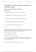 Legal and Ethical Guidlines for Safe Practice ; Chapter 06 Complete Psychology
