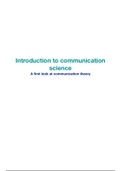 Samenvatting A first look at Communication Theory, introduction to communication science
