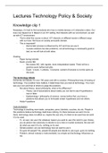 All lecture notes Technology, Policy & Society EUR