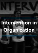 Summary Intervention in Organisations