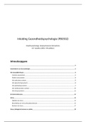 Uitgebreide Nederlandse samenvatting Inleiding in de Gezondheidspsychologie (PB0502)