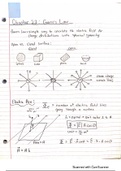 Principals of Physics II, Chapter 22 class notes on Gauss's Law