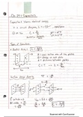 Principals of Physics II, Chapter 24 class notes on Capacitors