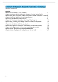 Samenvatting Research Methods in Psychology, ISBN: 9780393643602  Inleiding Methodenleer