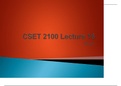 CSET 2100 Lecture 16: Audio.