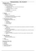 NURS 3056 Final Info Test 2_Integumentary – Ch. 11,22,23 Anatomy Review Study Guide.