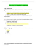 POLI 330N Week 8 Final Exam / POLI330N Week 8 Final Exam (NEWEST - 2021) | COMPLETE SOLUTIONS | CHAMBERLAIN COLLEGE OF NURSING 